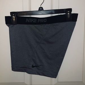 Grey Nike Pro Shorts